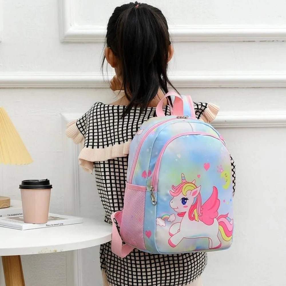 Sac à Dos Maternelle Fille Violet – Cartable Léger Imperméable Motif Chaton Mignon 2-6 Ans