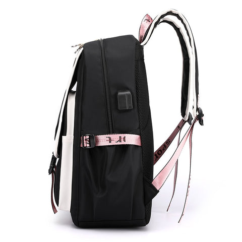 Sac à Dos Femme USB - Pour Ordinateur 14", Léger, Résistant à L'eau, Avec Sangle Bagage, Idéal Travail/école - 12
