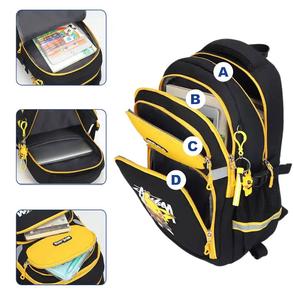 RolliPack montrant ses rangements et son compartiment ordinateur